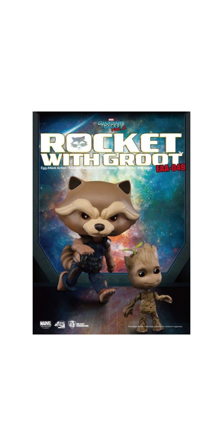 Figurine Egg Attack Les Gardiens de la Galaxie Vol. 2 Rocket Raccoon & Groot