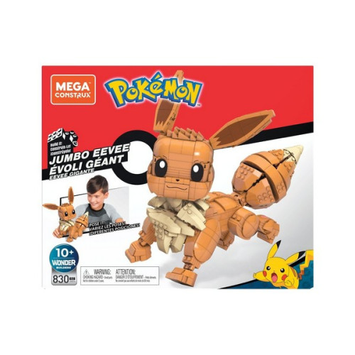 Pokémon jeu de construction Mega Construx Wonder Builders Évoli Géant 29 cm