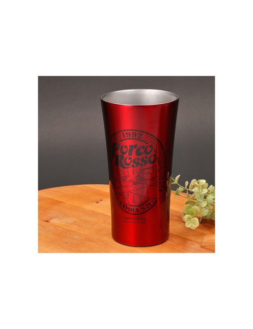 TUMBLER METAL 400 ML QUI EST INCROYABLE - PORCO ROSSO