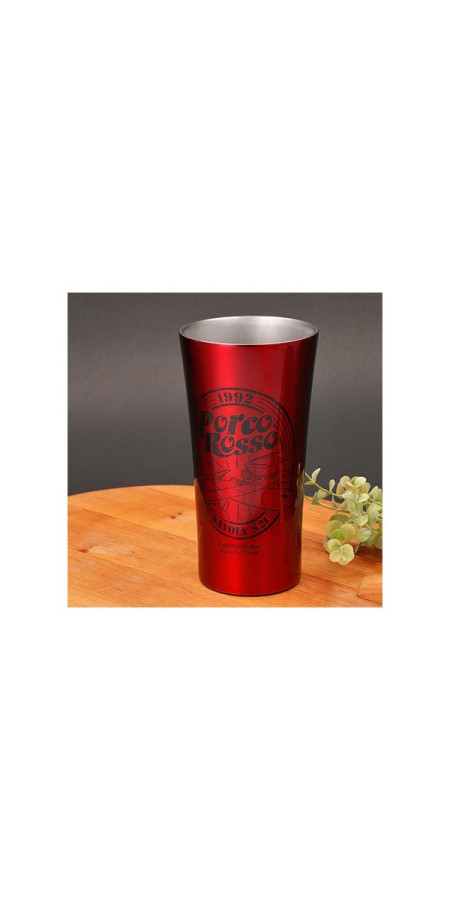 TUMBLER METAL 400 ML QUI EST INCROYABLE - PORCO ROSSO