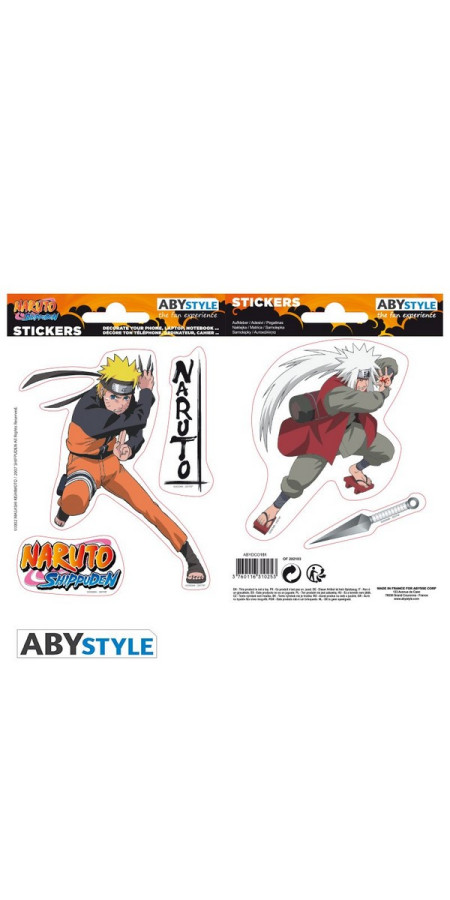 NARUTO SHP - Stickers - 16x11cm/ 2 planches - Naruto/ Jiraiya