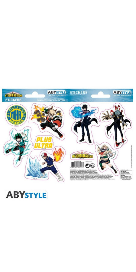 MY HERO ACADEMIA - Stickers - 16x11cm/ 2 planches - Heros Villains