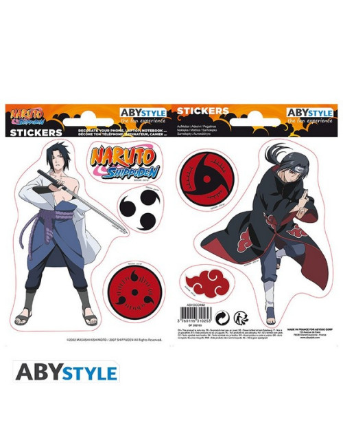 NARUTO SHP - Stickers - 16x11cm/ 2 planches - Sasuke/ Itachi