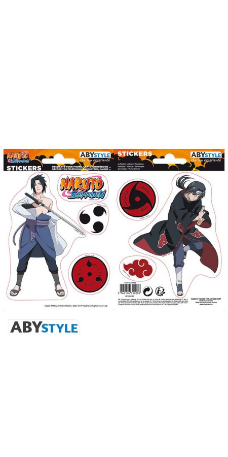 NARUTO SHP - Stickers - 16x11cm/ 2 planches - Sasuke/ Itachi