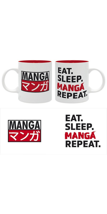 EAT SLEEP MANGA REPEAT - Mug 320 ml - Asian Art