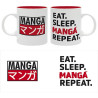 EAT SLEEP MANGA REPEAT - Mug 320 ml - Asian Art