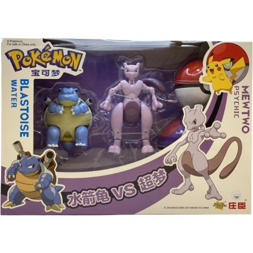 Pokemon Boîte Blastoise Water vs Mewtwo Psychic