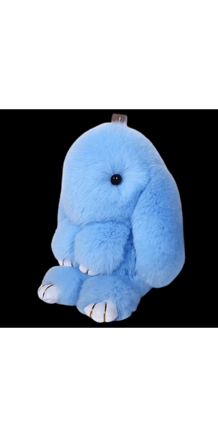 Porte-clés - Lapin tout doux Bleu clair