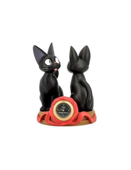 Horloge Jiji et peluche Jiji - Kiki la petite sorcière