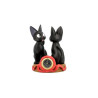 Horloge Jiji et peluche Jiji - Kiki la petite sorcière