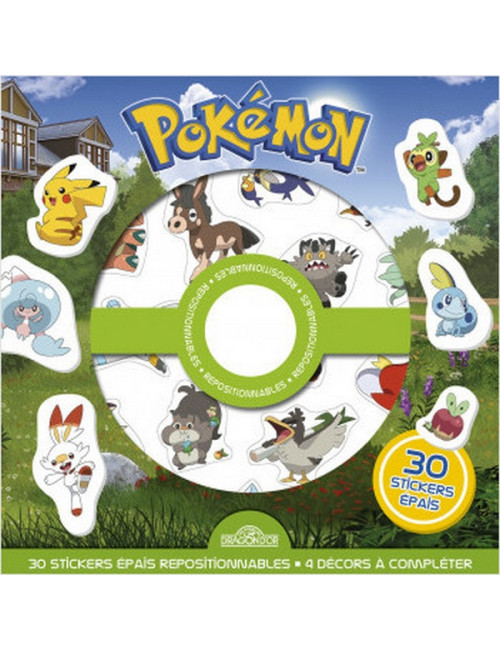 Pokémon - 30 Stickers épais