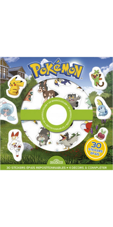 Pokémon - 30 Stickers épais