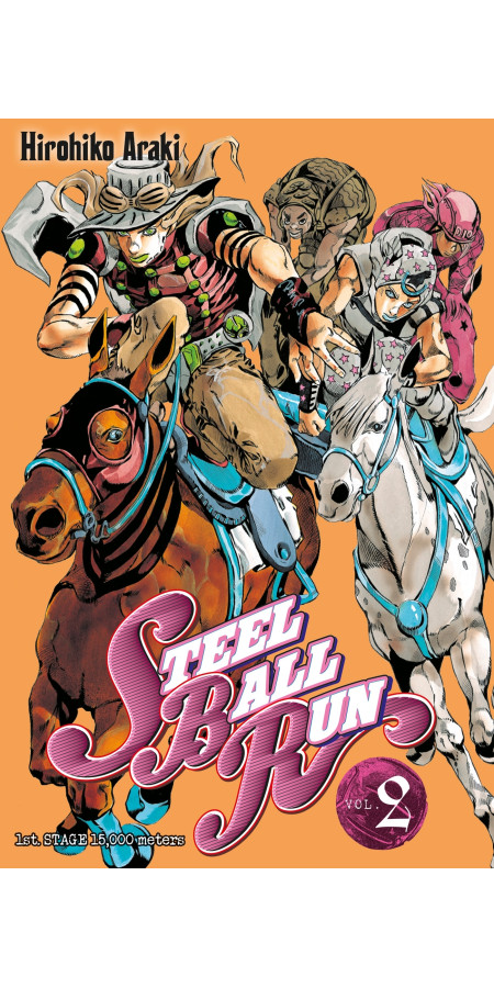 Couverture de Jojo's - Steel Ball Run T02