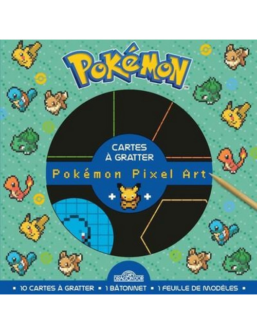 Pokémon Pixel Art - Carte à gratter