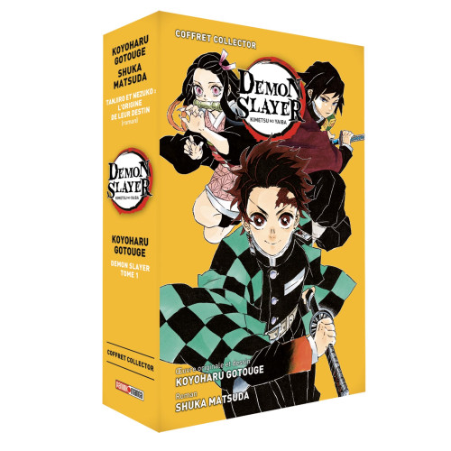 Coffret Demon Slayer : Roman jeunesse N°01 + Tome 01 (VF)