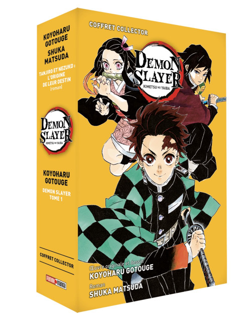 Coffret Demon Slayer : Roman jeunesse N°01 + Tome 01 (VF)