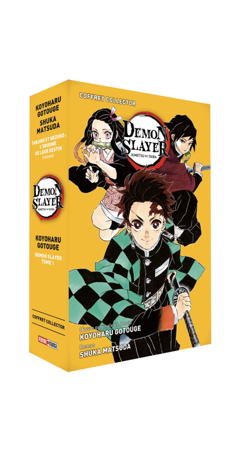 Coffret Demon Slayer : Roman jeunesse N°01 + Tome 01 (VF)