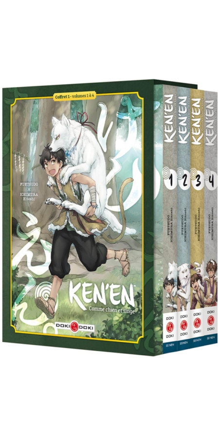 Ken'en - Comme chien et singe - Coffret - vol. 01 à 04 (VF)