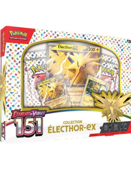 Pokémon Coffret - 4 Boosters EV3.5 - Écarlate et Violet - 151 - Électhor EX (VF)