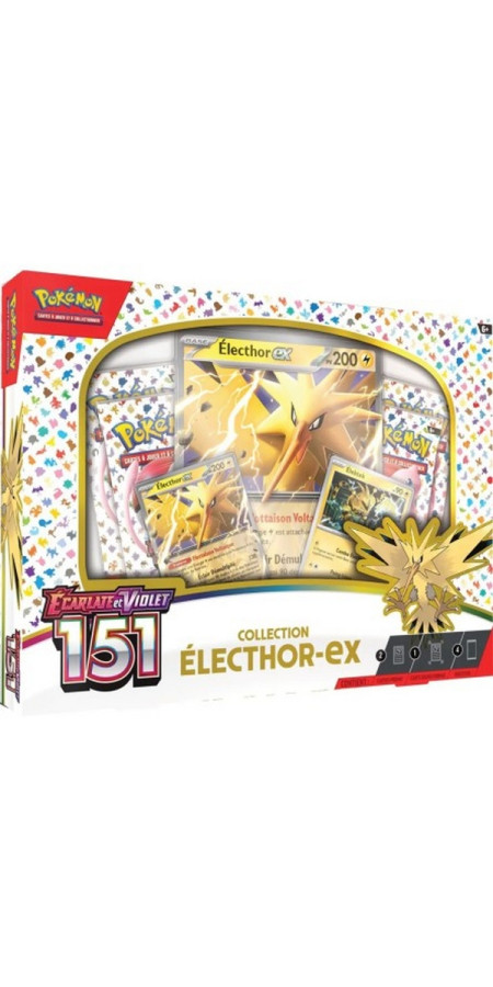 Pokémon Coffret - 4 Boosters EV3.5 - Écarlate et Violet - 151 - Électhor EX (VF)