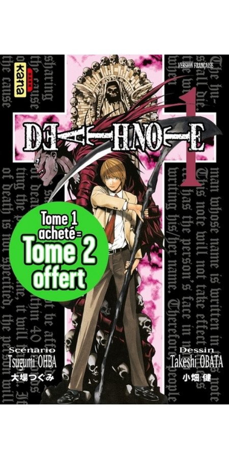 PACK 1+1 DEATH NOTE (TOMES 1+2) - OP 1+1 KANA 2024 (VF)