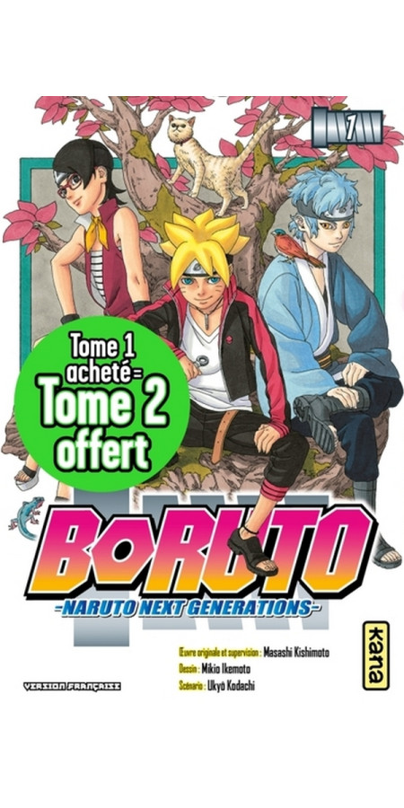 BORUTO - NARUTO NEXT GENERATIO - PACK 1+1 BORUTO (TOMES 1+2) (VF)