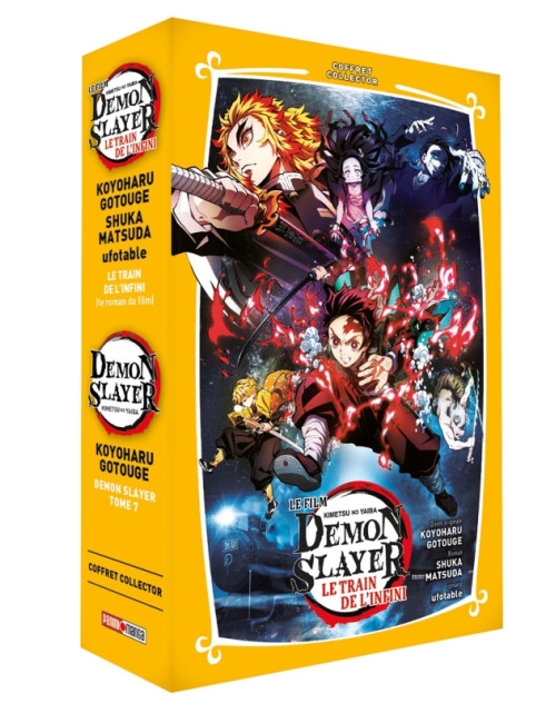 Coffret Demon Slayer T07 + Roman jeunesse T03 (VF)