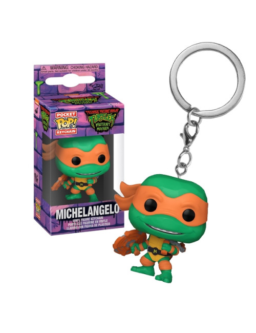 Pocket Pop ! Keychain - TMNT Tortues Ninja Mutant Mayhem - Michelangelo