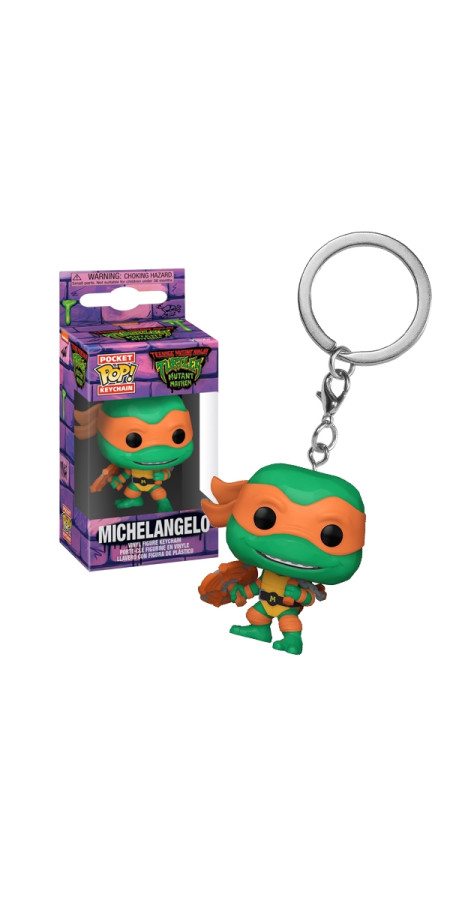 Pocket Pop ! Keychain - TMNT Tortues Ninja Mutant Mayhem - Michelangelo