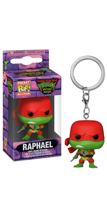 Pocket Pop ! Keychain - TMNT Tortues Ninja Mutant Mayhem - Raphael