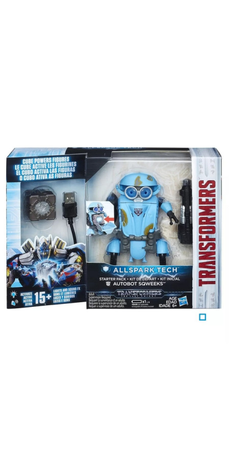 HASBRO Figurine kit de Départ Autobot Sqweeks - AllSpark Tech - Transformers