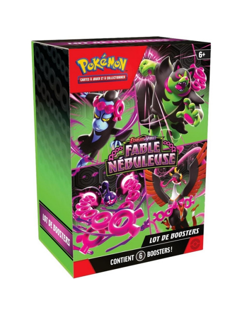 Pokémon - Coffret - 6 boosters - EV6.5 Ecarlate et Violet - Fable Nébuleuse