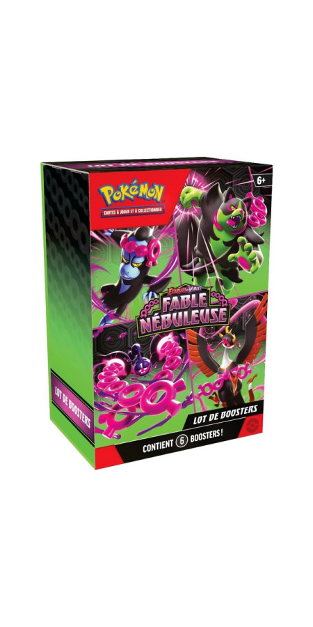 Pokémon - Coffret - 6 boosters - EV6.5 Ecarlate et Violet - Fable Nébuleuse