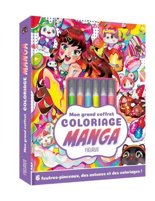 Mon grand coffret coloriage Manga (VF)