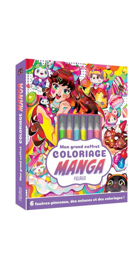 Mon grand coffret coloriage Manga (VF)