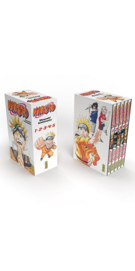 Coffret Naruto Tome 1 à 5 (VF)