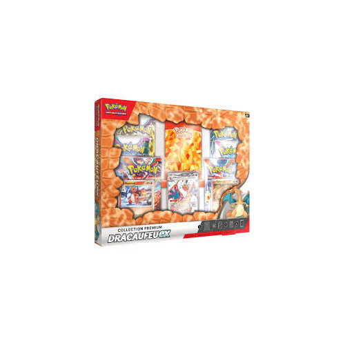 Pokemon 6 Boosters coffret collection premium Dracaufeu ex