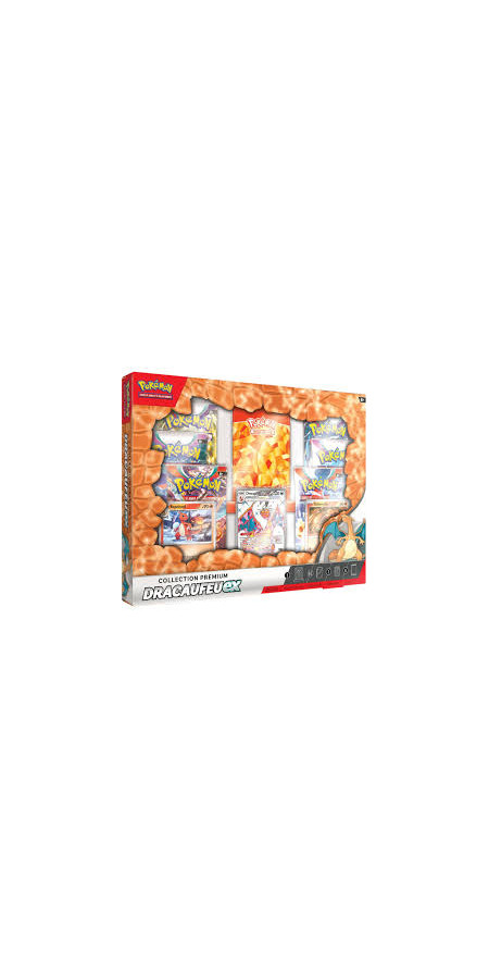 Pokemon 6 Boosters coffret collection premium Dracaufeu ex